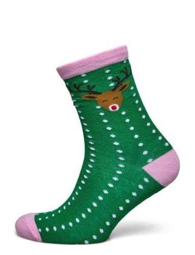 Vero Moda Vmelf Socks Xmas Grön