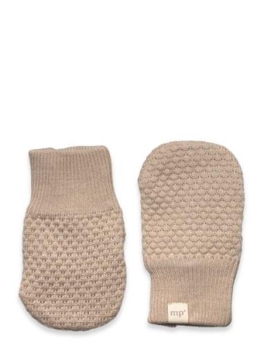 Mp Denmark Oslo Mittens Beige