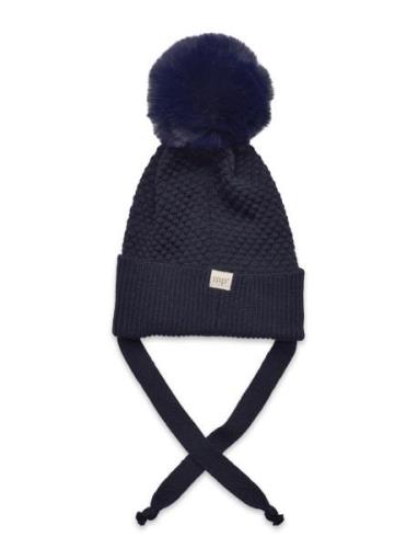 Mp Denmark Oslo Beanie - Fake Fur Marinblå