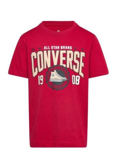 Converse Converse Collegiate Crest Tee Röd