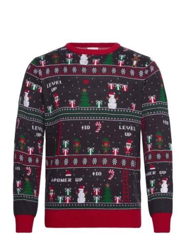 Christmas Sweats Vintage Gaming Sweater Marinblå