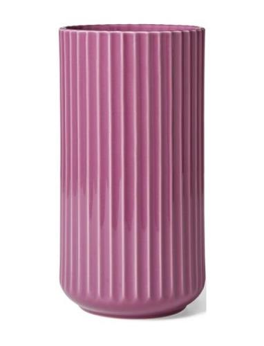 Lyngby Porcelæn Lyngby Vase H20.5 Cm Purple Porcelain Lila