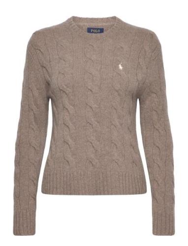 Polo Ralph Lauren Classic Fit Cable Wool-Cashmere Sweater Brun