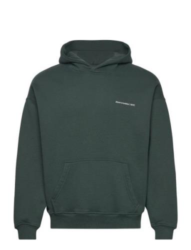 Abercrombie & Fitch Anf Mens Sweatshirts Grön