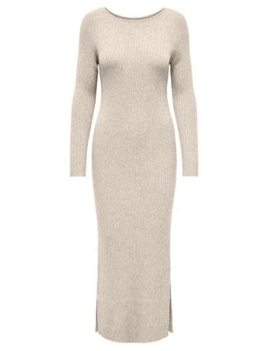 ONLY Onlkatia Ls Maxi Boatn Dress Cc Knt Kräm