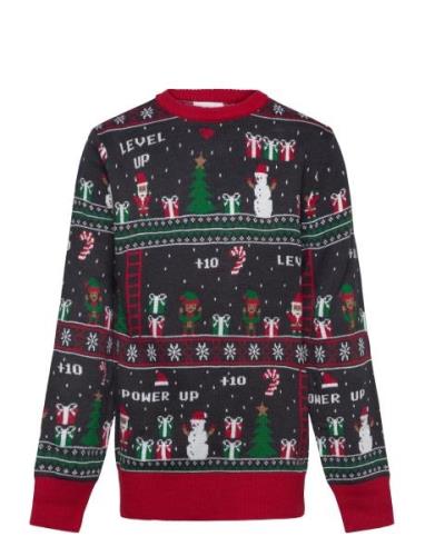 Christmas Sweats Vintage Gaming Sweater Kids Marinblå