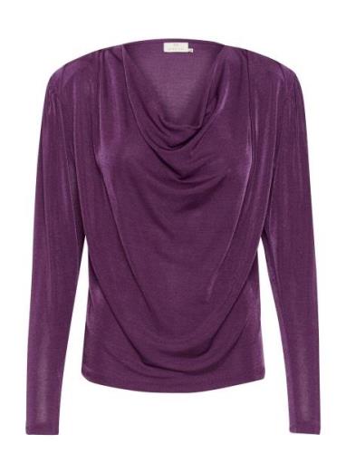 Kaffe Kagina Jersey Blouse Lila