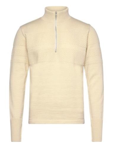 Mads Nørgaard Wool Klemens Half Zip Knit Gul