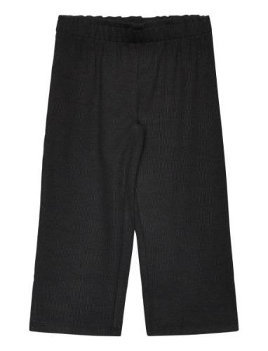 Mango Knitted Culotte Trousers Svart