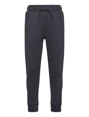 Mango Cotton Jogger Trousers With Pockets Marinblå