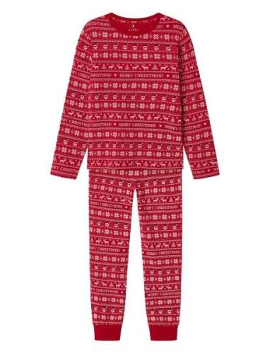 Name It Nknvismas Ls Nightset Röd