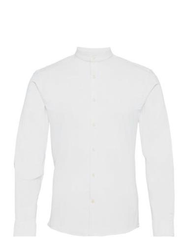 Lindbergh Yarn Dyed Oxford Superflex Shirt L/ Vit