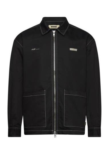 Woodbird Wbtuck Zip Shirt Svart