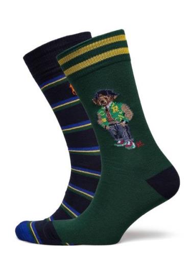 Polo Ralph Lauren Underwear Polo Bear Trouser Sock 2-Pack Grön