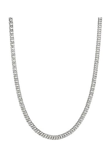 Edd. Steel Necklace Moon 6Mm Silver