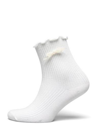 SUI AVA Pearly Bow Socks Vit