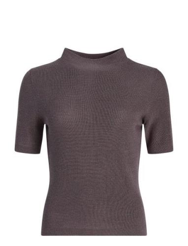 Ivo Nikkolo Viscose-Blend Knit Top, Kibri Brun