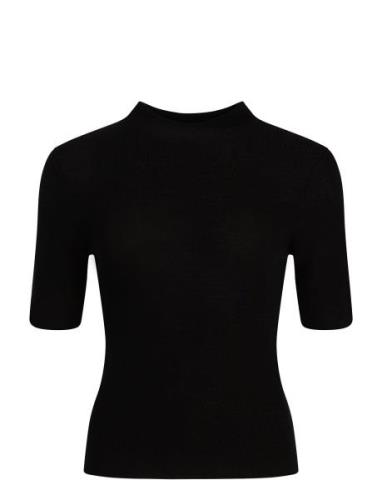 Ivo Nikkolo Viscose-Blend Knit Top, Kibri Svart