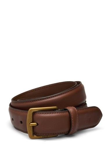 Polo Ralph Lauren Full-Grain Leather Dress Belt Brun