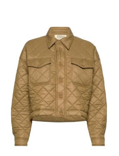 Polo Ralph Lauren Water-Repellant Cropped Quilted Jacket Brun