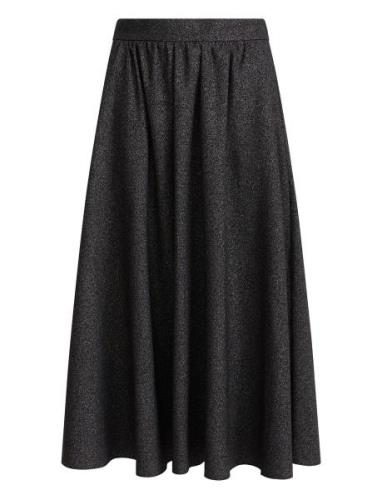 Ivo Nikkolo Viscose-Blend Skirt, Sahar Svart