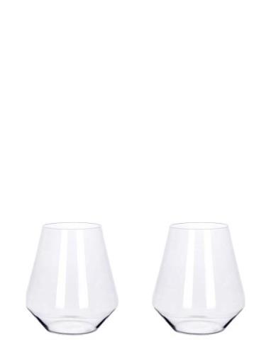 Aida Ultima Mouthblown Crystal Glass Water 530 Ml. 2 Pcs. Giftbox Nude