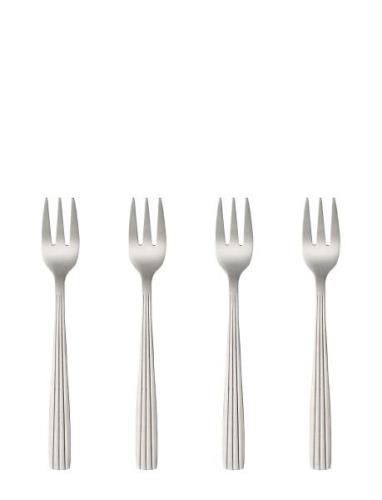 Aida Raw Cutlery Matte Steel - Cakefork 4 Pcs Giftbox Silver