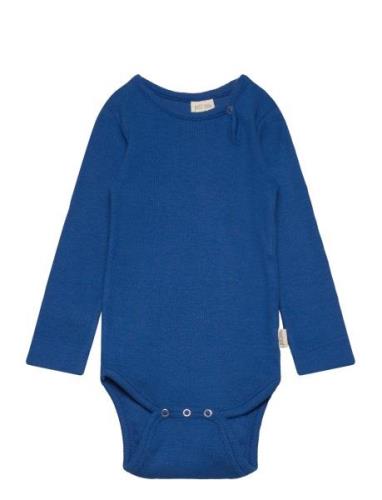 Petit Piao Body L/S Modal Blå