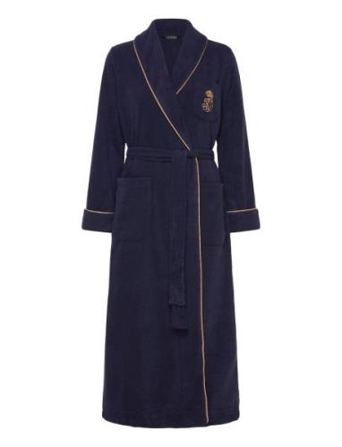 Lauren Ralph Lauren Homewear Lrl L/S Shawl Collar Long Robe Marinblå