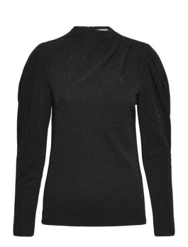 Selected Femme Slfmarwa Ls High Neck Top Svart