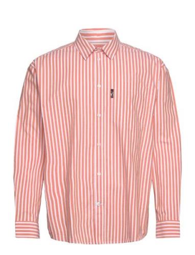 Double A By Wood Wood Wwday Striped Shirt Rosa