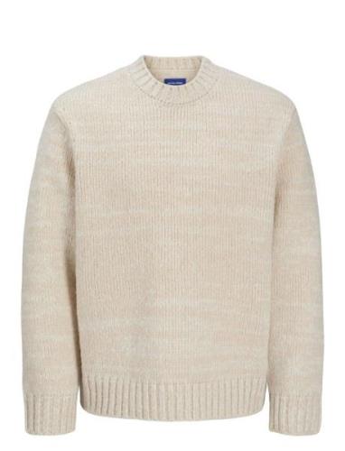 Jack & J S Jorwinter Space Dye Knit Styd Aw24 Beige