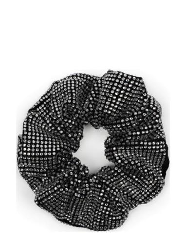 SUI AVA Kelly Crystal Scrunchie Svart