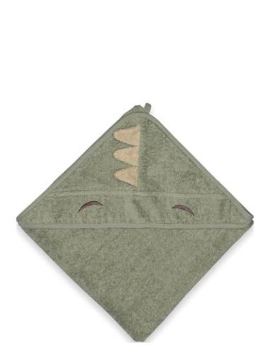 Nuuroo Aki Hooded Baby Towel Khaki Green