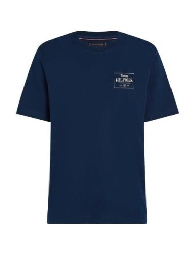 Tommy Hilfiger Monotype Printed Label Tee Marinblå