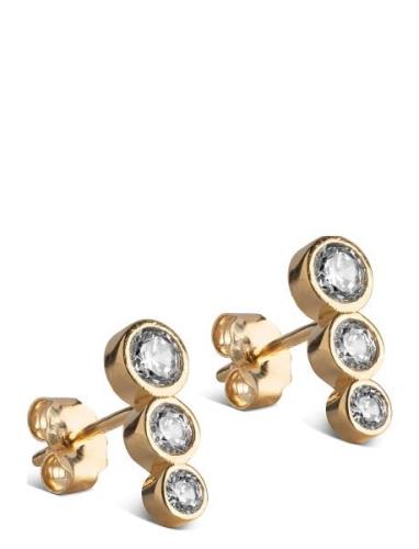 Enamel Copenhagen Trinity Cz Studs Guld