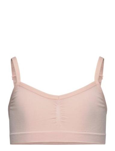 Lindex Top Seamless V Neck Rosa