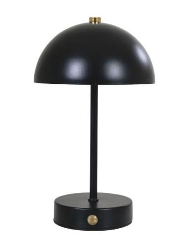 House Nordic Kia - Table Lamp, Black, Brass, Rechargeable Svart