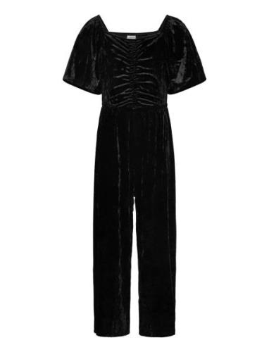 Lindex Jumpsuit Crushed Velvet Svart