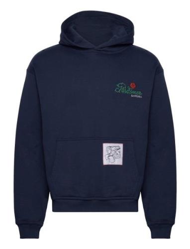 Pas De Mer Sartoria Hoody Marinblå