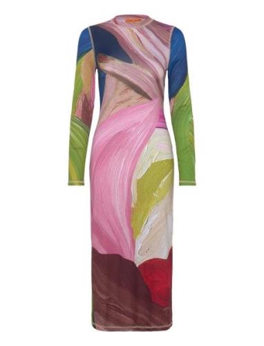 STINE GOYA Pullover Long Sleeve Midi Dress, 22 Multi/patterned