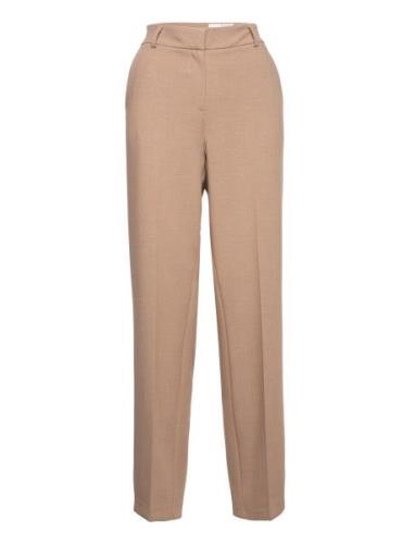 Selected Femme Slfrita Mw Wide Pant Camel Mlg B Beige