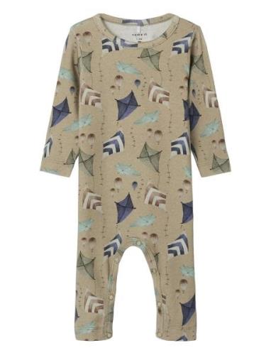 Name It Nbmnathon Ls Bodysuit Grön