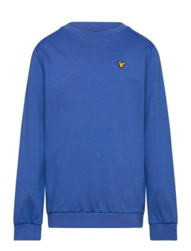 Lyle & Scott Fly Fleece Crew Blå