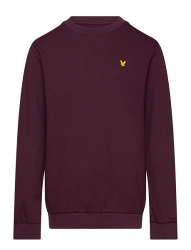 Lyle & Scott Fly Fleece Crew Burgundy